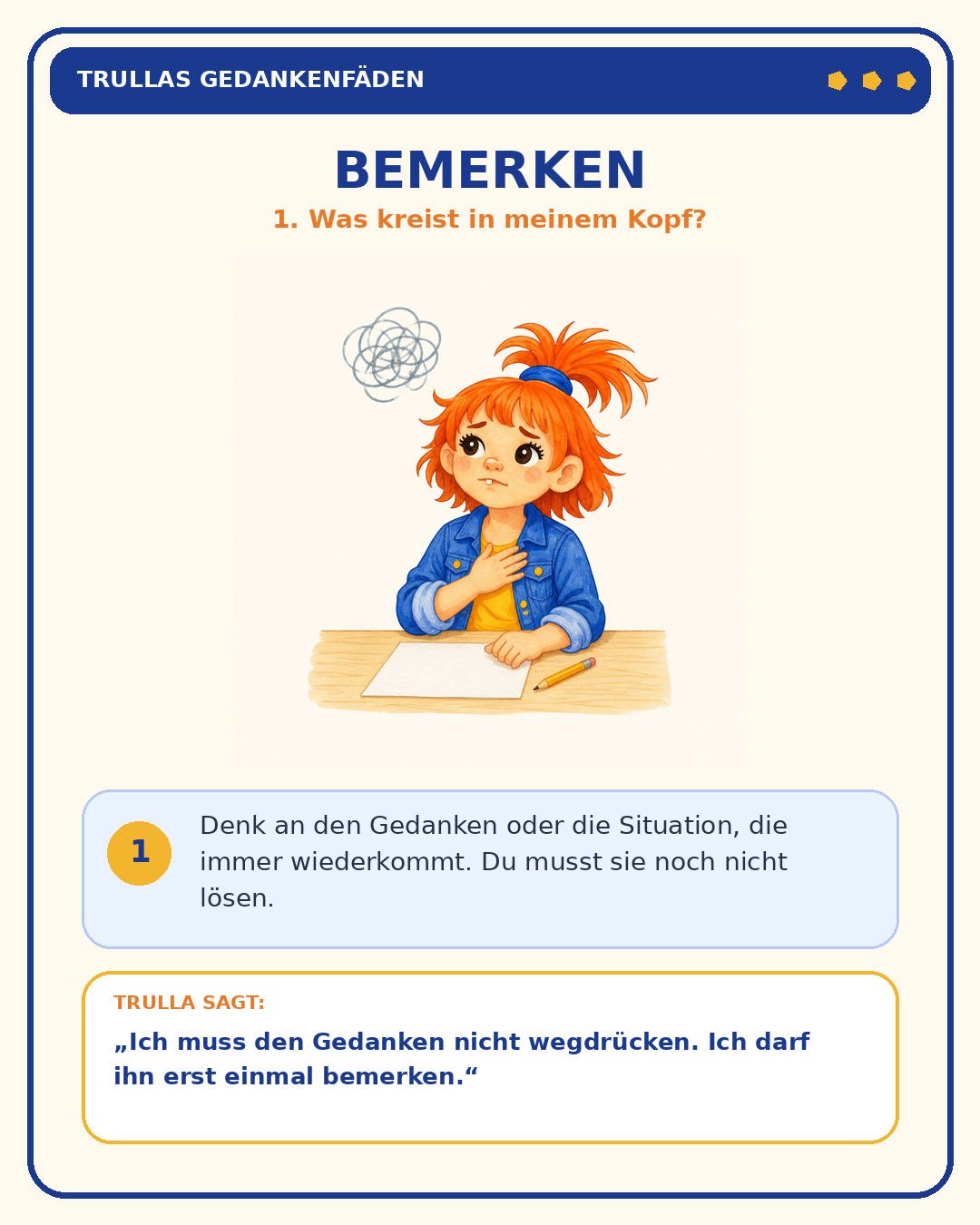 Schritt 1: Bemerken
