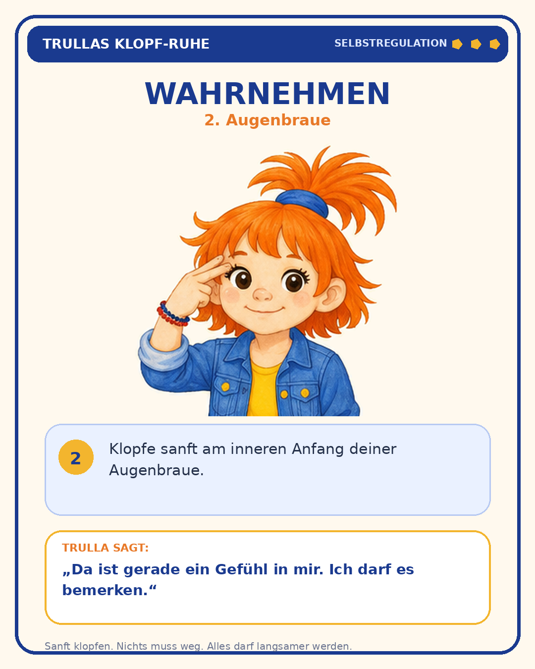Schritt 2: Wahrnehmen – Augenbraue