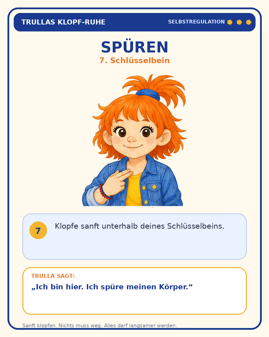 Schritt 7: Spüren – Schlüsselbein