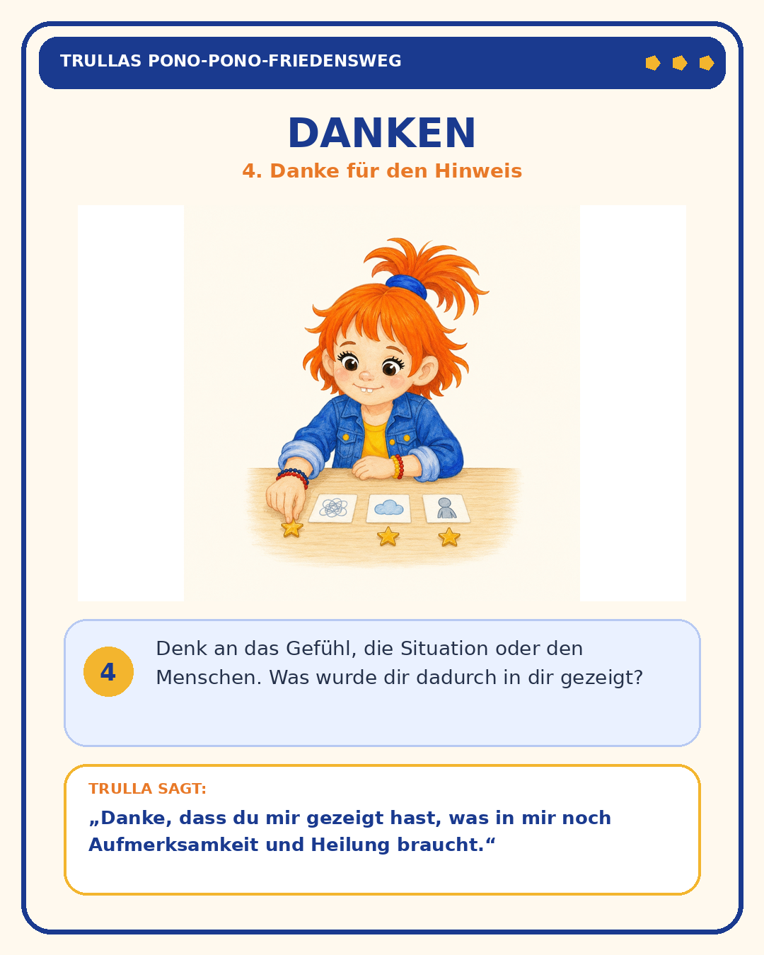 Schritt 4: Danken