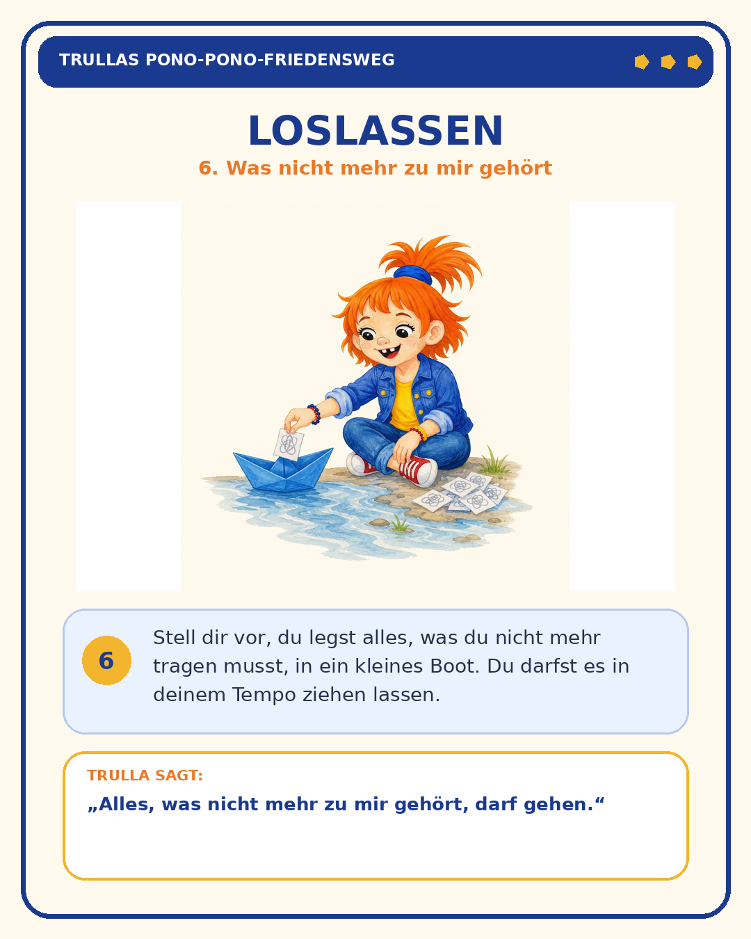 Schritt 6: Loslassen